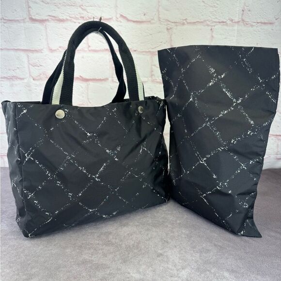 Chanel Travel Ligne Black Tote with Pouch - Picture 1 of 16